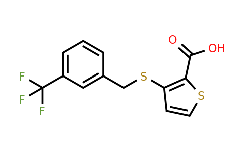 251096-78-3 | 3-((3-(Trifluoromethyl)benzyl)thio)thiophene-2-carboxylic acid
