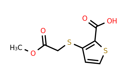 251096-93-2 | 3-((2-Methoxy-2-oxoethyl)thio)thiophene-2-carboxylic acid