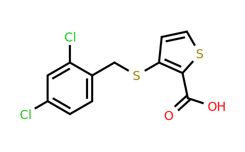 251097-45-7 | 3-((2,4-Dichlorobenzyl)thio)thiophene-2-carboxylic acid