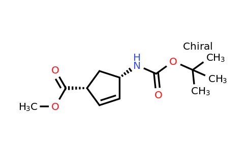 251326-99-5 | (1R,4S)-Methyl 4-((tert-butoxycarbonyl)amino)cyclopent-2-enecarboxylate