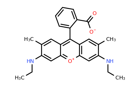 2-(3,6-Bis(ethylamino)-2,7-dimethylxanthylium-9-yl)benzoate