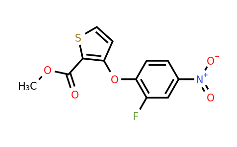 252026-46-3 | Methyl 3-(2-fluoro-4-nitrophenoxy)thiophene-2-carboxylate