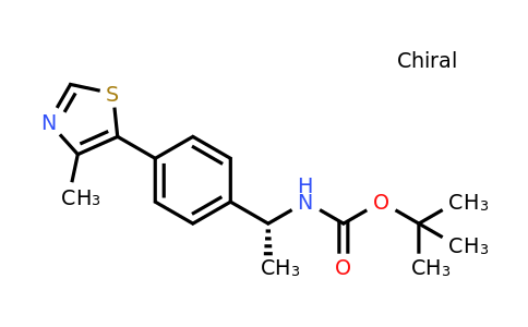 2521020-27-7 | tert-Butyl (R)-(1-(4-(4-methylthiazol-5-yl)phenyl)ethyl)carbamate