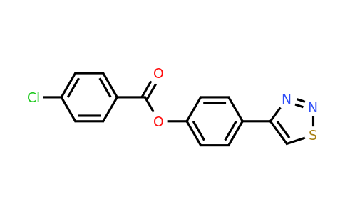 253774-65-1 | 4-(1,2,3-Thiadiazol-4-yl)phenyl 4-chlorobenzoate