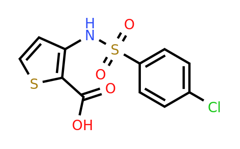 254878-28-9 | 3-((4-Chlorophenyl)sulfonamido)thiophene-2-carboxylic acid