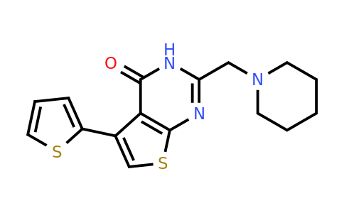 255378-91-7 | 2-(Piperidin-1-ylmethyl)-5-(thiophen-2-yl)thieno[2,3-d]pyrimidin-4(3h)-one