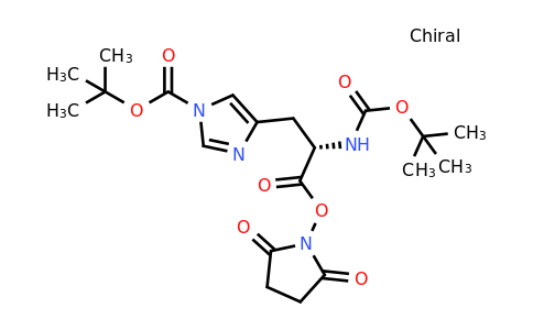 25616-02-8 | Tert-butyl (S)-4-(2-((tert-butoxycarbonyl)amino)-3-((2,5-dioxopyrrolidin-1-yl)oxy)-3-oxopropyl)-1H-imidazole-1-carboxylate