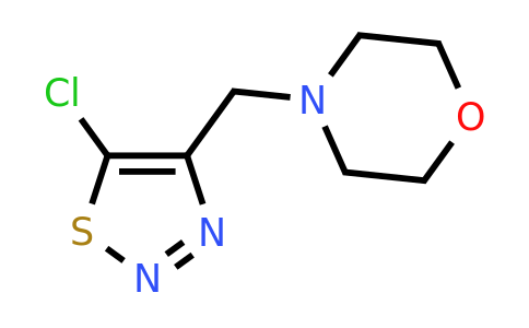 256508-44-8 | 4-((5-Chloro-1,2,3-thiadiazol-4-yl)methyl)morpholine