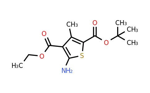 257610-86-9 | 2-(tert-Butyl) 4-ethyl 5-amino-3-methylthiophene-2,4-dicarboxylate