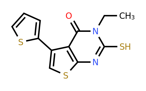 257870-40-9 | 3-Ethyl-2-sulfanyl-5-(thiophen-2-yl)-3h,4h-thieno[2,3-d]pyrimidin-4-one