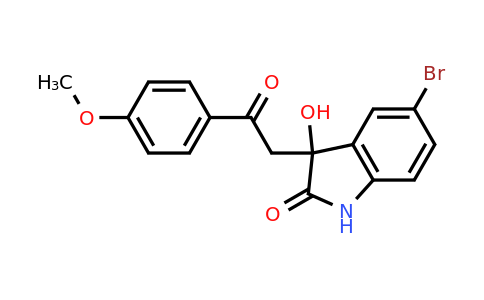 258264-67-4 | 5-Bromo-3-hydroxy-3-(2-(4-methoxyphenyl)-2-oxoethyl)indolin-2-one