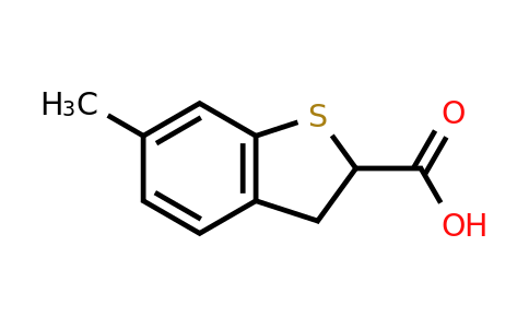 26018-71-3 | 6-Methyl-2,3-dihydro-1-benzothiophene-2-carboxylic acid