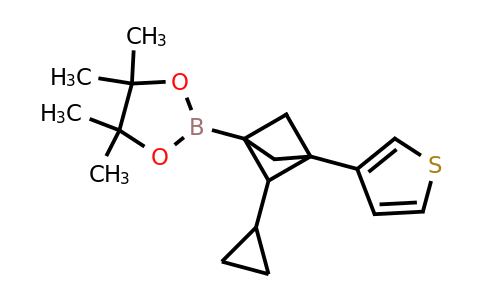 2609866-84-2 | 2-(2-Cyclopropyl-3-(thiophen-3-yl)bicyclo[1.1.1]pentan-1-yl)-4,4,5,5-tetramethyl-1,3,2-dioxaborolane