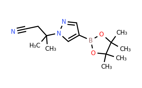 3-methyl-3-[4-(4,4,5,5-tetramethyl-1,3,2-dioxaborolan-2-yl)pyrazol-1-yl]butanenitrile