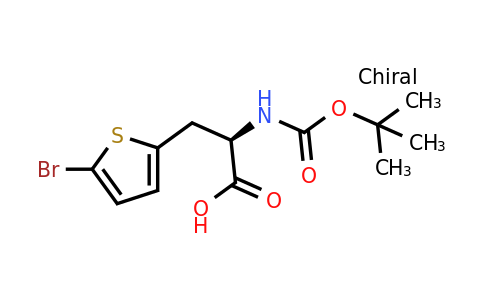 261380-16-9 | (R)-3-(5-bromothiophen-2-yl)-2-((tert-butoxycarbonyl)amino)propanoic acid