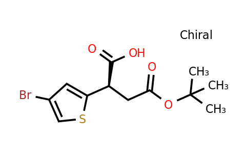 2615912-71-3 | (R)-2-(4-Bromothiophen-2-yl)-4-(tert-butoxy)-4-oxobutanoic acid