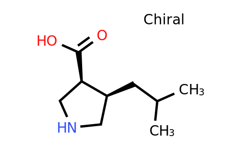 261896-25-7 | cis-4-(2-methylpropyl)pyrrolidine-3-carboxylic acid