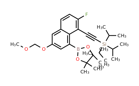 2621932-37-2 | ((2-fluoro-6-(methoxymethoxy)-8-(4,4,5,5-tetramethyl-1,3,2-dioxaborolan-2-yl)naphthalen-1-yl)ethynyl)triisopropylsilane