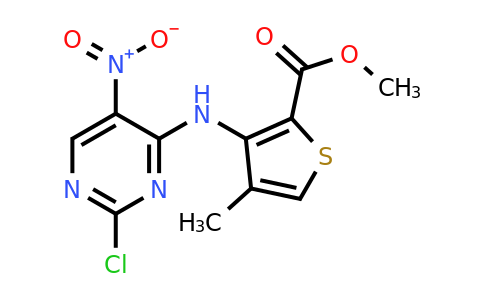 2622273-34-9 | Methyl 3-((2-chloro-5-nitropyrimidin-4-yl)amino)-4-methylthiophene-2-carboxylate