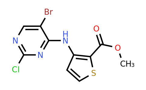 2622273-73-6 | Methyl 3-((5-bromo-2-chloropyrimidin-4-yl)amino)thiophene-2-carboxylate