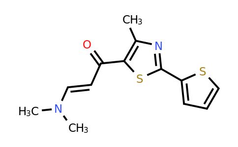 263148-02-3 | (E)-3-(dimethylamino)-1-(4-methyl-2-(thiophen-2-yl)thiazol-5-yl)prop-2-en-1-one