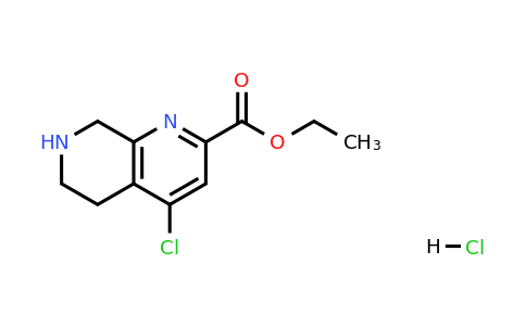 2633071-66-4 | Ethyl 4-chloro-5,6,7,8-tetrahydro-1,7-naphthyridine-2-carboxylate hydrochloride