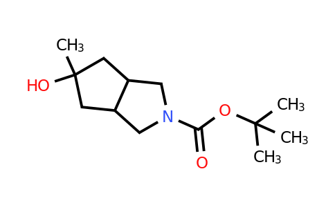 tert-butyl 5-hydroxy-5-methyl-1,3,3a,4,6,6a-hexahydrocyclopenta[c]pyrrole-2-carboxylate