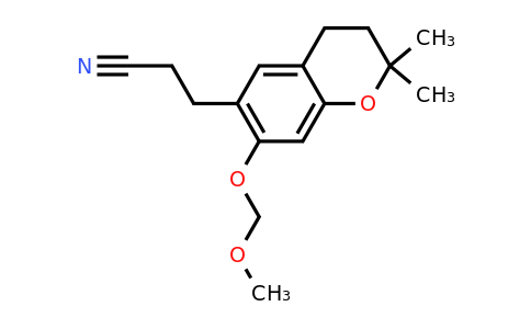 2640655-34-9 | 3-(7-(Methoxymethoxy)-2,2-dimethylchroman-6-yl)propanenitrile