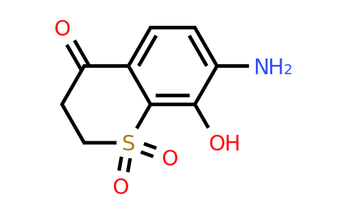 2647465-22-1 | 4H-1-Benzothiopyran-4-one, 7-amino-2,3-dihydro-8-hydroxy-, 1,1-dioxide