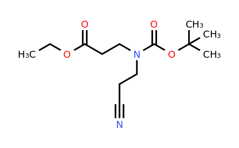 266353-22-4 | Ethyl 3-((tert-butoxycarbonyl)(2-cyanoethyl)amino)propanoate