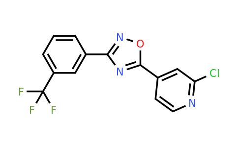 5-(2-Chloropyridin-4-yl)-3-(3-(trifluoromethyl)phenyl)-1,2,4-oxadiazole