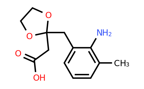 2-(2-(2-Amino-3-methylbenzyl)-1,3-dioxolan-2-yl)acetic acid