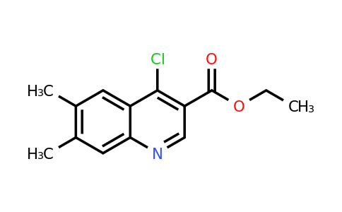 26893-15-2 | Ethyl 4-chloro-6,7-dimethylquinoline-3-carboxylate
