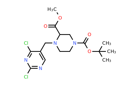 2700529-05-9 | 1-tert-Butyl 3-methyl 4-((2,4-dichloropyrimidin-5-yl)methyl)piperazine-1,3-dicarboxylate