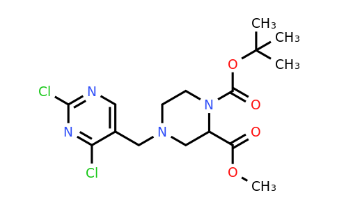 2700539-03-1 | 1-tert-Butyl 2-methyl 4-((2,4-dichloropyrimidin-5-yl)methyl)piperazine-1,2-dicarboxylate