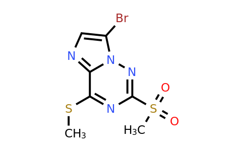 2702282-82-2 | 7-Bromo-2-(methylsulfonyl)-4-(methylthio)imidazo[2,1-f][1,2,4]triazine
