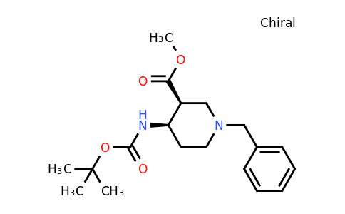 270257-50-6 | Cis-methyl 1-benzyl-4-((tert-butoxycarbonyl)amino)piperidine-3-carboxylate