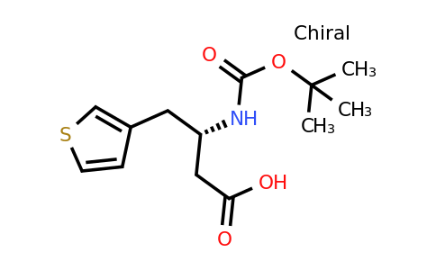 270263-00-8 | (S)-3-((tert-butoxycarbonyl)amino)-4-(thiophen-3-yl)butanoic acid