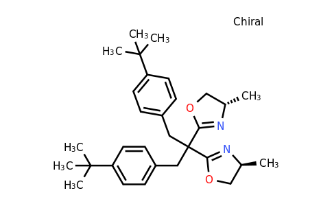 2757082-32-7 | (4S,4'S)-2,2'-(1,3-Bis(4-(tert-butyl)phenyl)propane-2,2-diyl)bis(4-methyl-4,5-dihydrooxazole)
