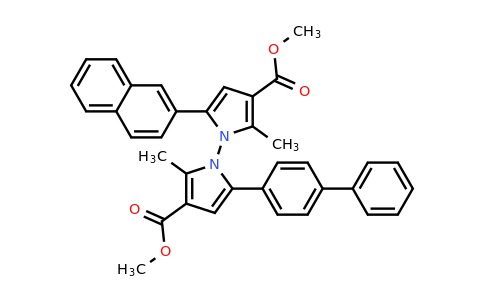 2764870-83-7 | Dimethyl 5-([1,1'-biphenyl]-4-yl)-2,2'-dimethyl-5'-(naphthalen-2-yl)-[1,1'-bipyrrole]-3,3'-dicarboxylate