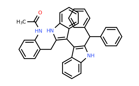 2831417-40-2 | N-(2-((2'-Benzhydryl-1H,1'H-[3,3'-biindol]-2-yl)methyl)phenyl)acetamide