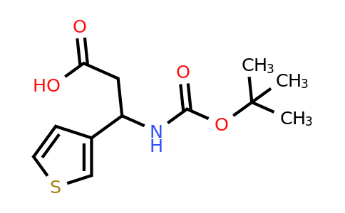 284492-23-5 | 3-((Tert-butoxycarbonyl)amino)-3-(thiophen-3-yl)propanoic acid