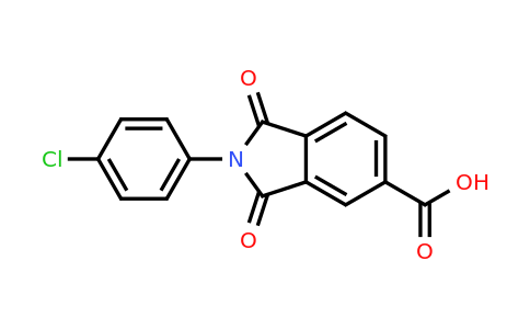 285552-81-0 | 2-(4-Chlorophenyl)-2,3-dihydro-1,3-dioxo-1H-isoindole-5-carboxylic acid