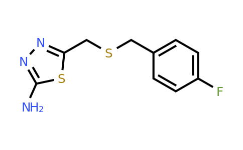 292064-75-6 | 5-(((4-Fluorobenzyl)thio)methyl)-1,3,4-thiadiazol-2-amine