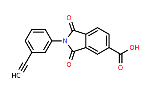 294667-03-1 | 2-(3-Ethynylphenyl)-1,3-dioxoisoindoline-5-carboxylic acid
