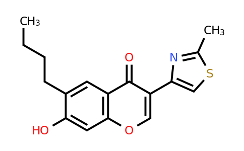 294853-21-7 | 6-Butyl-7-hydroxy-3-(2-methylthiazol-4-yl)-4h-chromen-4-one