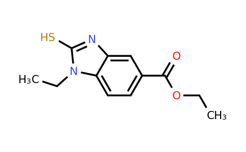 295345-27-6 | Ethyl 1-ethyl-2-sulfanyl-1H-1,3-benzodiazole-5-carboxylate