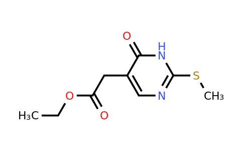 29571-44-6 | Ethyl 2-(2-(methylthio)-6-oxo-1,6-dihydropyrimidin-5-yl)acetate