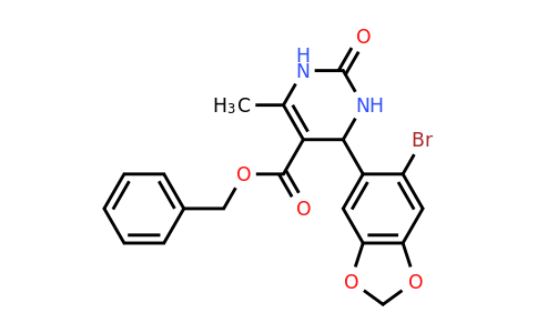 296262-57-2 | Benzyl 4-(6-bromobenzo[d][1,3]dioxol-5-yl)-6-methyl-2-oxo-1,2,3,4-tetrahydropyrimidine-5-carboxylate