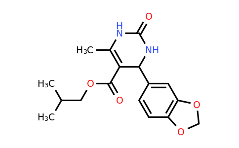 296262-72-1 | Isobutyl 4-(benzo[d][1,3]dioxol-5-yl)-6-methyl-2-oxo-1,2,3,4-tetrahydropyrimidine-5-carboxylate